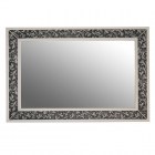 Зеркало Атолл (Ольвия) Валенсия 130 белое (патина чёрная)