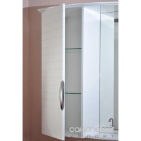 Зеркальный шкаф для ванной комнаты Атолл (Ольвия) Бавария белый глянец