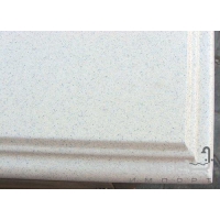 Тумба Атол (Ольвія) Верона 85 (дорато) фасад вітрина, стільниця з мармуровим покриттям