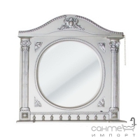 Зеркало Атолл (Ольвия) Наполеон-195 белый жемчуг, патина серебро