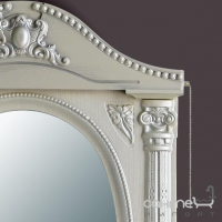 Зеркало Атолл (Ольвия) Наполеон-165 белый жемчуг, патина серебро