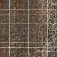 Мозаїка 30х30 Apavisa Cast Iron Mosaico 2,5x2,5 G-1708 Oxidum Natural (коричнева)