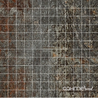 Мозаика 30х30 Apavisa Cast Iron Mosaico 2,5x2,5 G-1708 Black (черная)