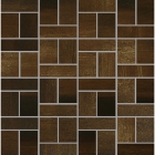 Мозаика 30x30 Apavisa Metal 2.0 G-1756 Mosaico Mix Oxidum Lappato (коричневая)	