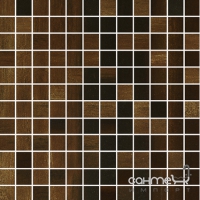 Мозаика 30x30 Apavisa Metal 2.0 G-1756 Mosaico Oxidum Lappato (коричневая)