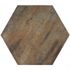 Плитка напольная 60х52 Apavisa Xtreme G-1506 Hexagonal L-34,38 cm Copper Lappato (коричневая)
