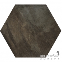 Плитка для підлоги 60х52 Apavisa Xtreme G-1506 Hexagonal L-34,38 cm Black Lappato (чорна)