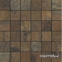 Мозаика 30х30 Apavisa Xtreme G-1688 Mosaico 5x5 Copper Lappato (коричневая)