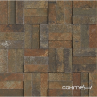 Мозаика 30х30 Apavisa Xtreme G-1942 Mosaico Brick Copper Lappato (коричневая)