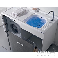 Тумба з раковиною для прання Colavene Active Wash 130x66 правостороння колір на вибір.