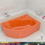 Кольорові асиметричні ванни